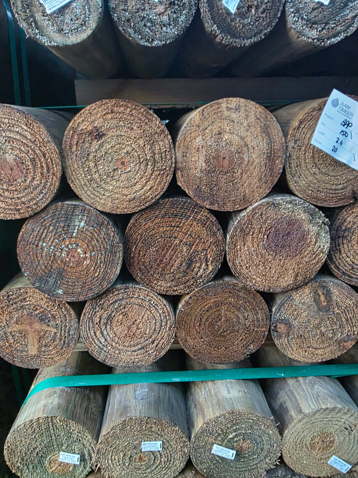 Round logs 150mm 2.4