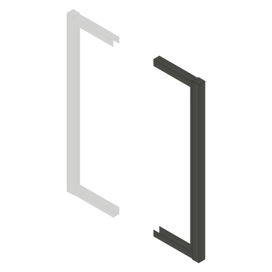1800H Gate Stile Pair