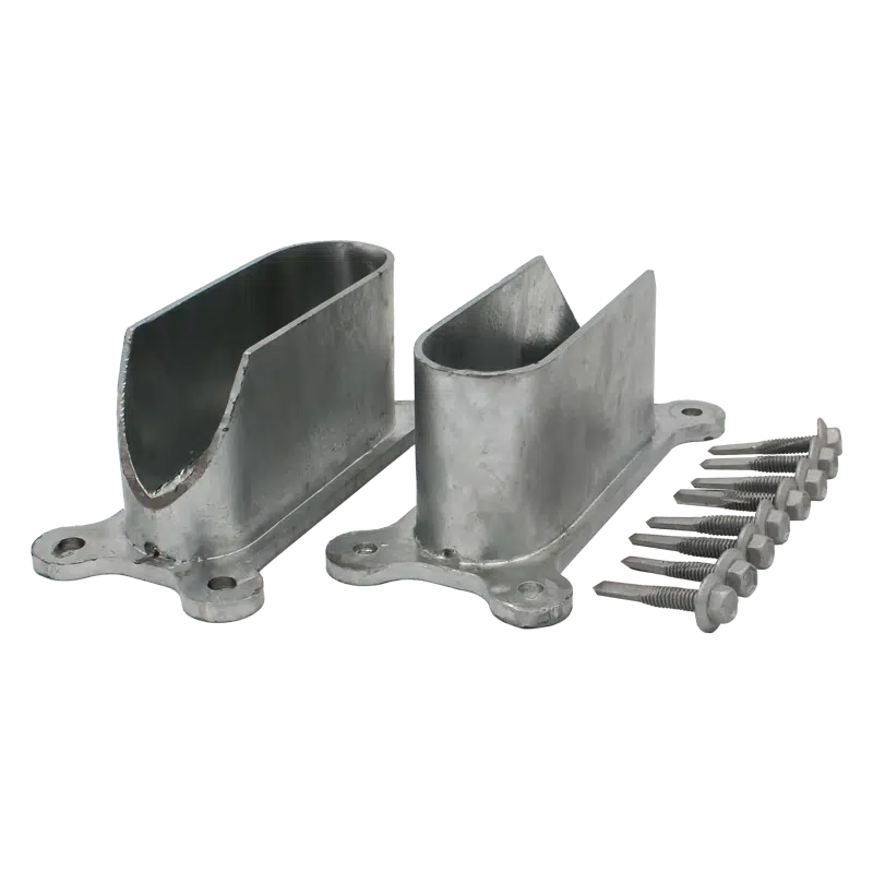 Cattle Rail End Bracket Kit 115mm x 42mm (PAIR)