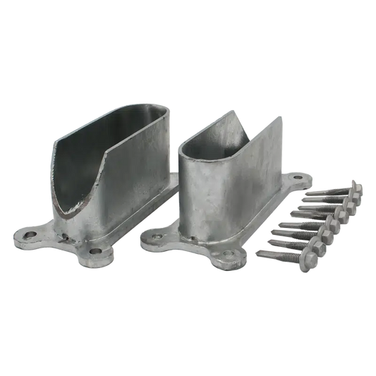 Cattle Rail End Bracket Kit 115mm x 42mm (PAIR)