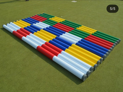 Jump poles with wood inside