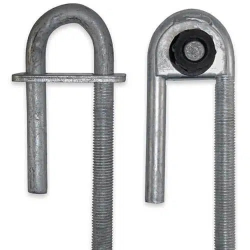 400mm 'LowLoc' Timber Post Hinge Set